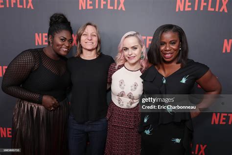 Danielle Brooks, Netflix VP, Original Content Cindy Holland, Taryn ...