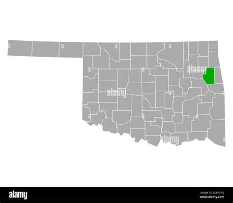 Map of Cherokee in Oklahoma Stock Photo - Alamy