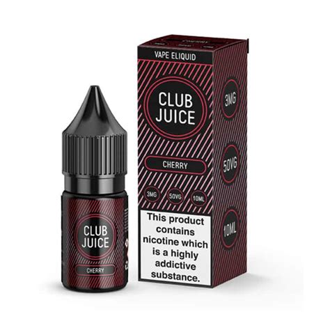 Cherry 50/50 10ml By Club Juice | E-Liquids UK