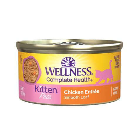 Wellness® Complete Health Kitten Wet Cat Food Pate - 3 oz, Natural ...