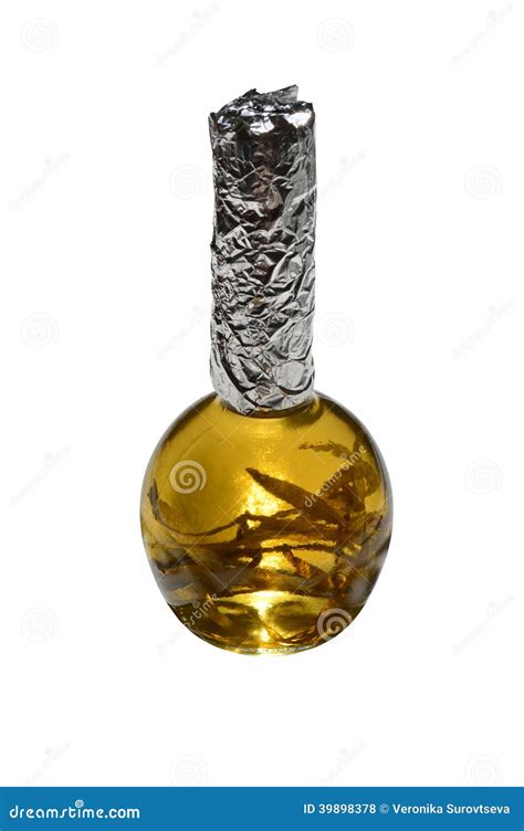 Golden bottle isolated stock photo. Image of bottle, magic - 39898378