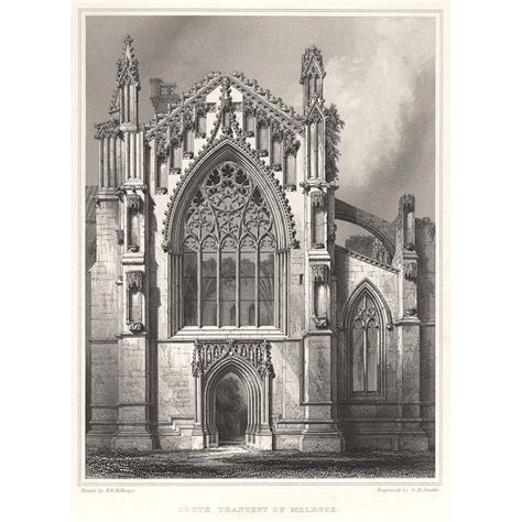 Melrose Abbey, South Transept - BRITTON-IMAGES