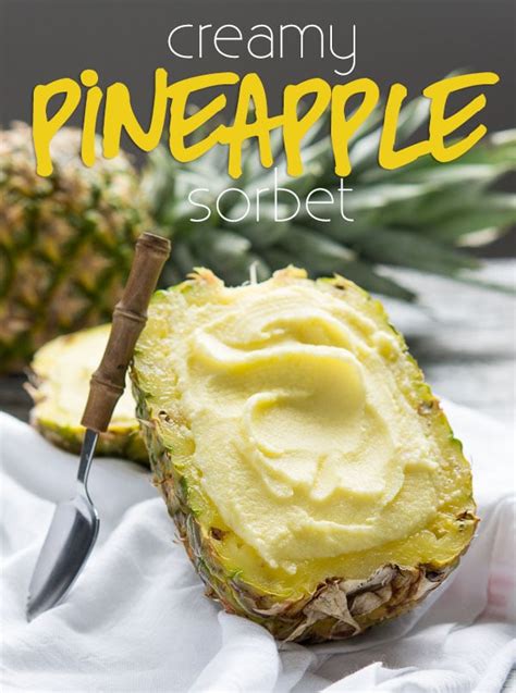 Creamy Pineapple Sorbet - I Wash You Dry