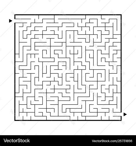 Difficult big maze game for kids and adults Vector Image