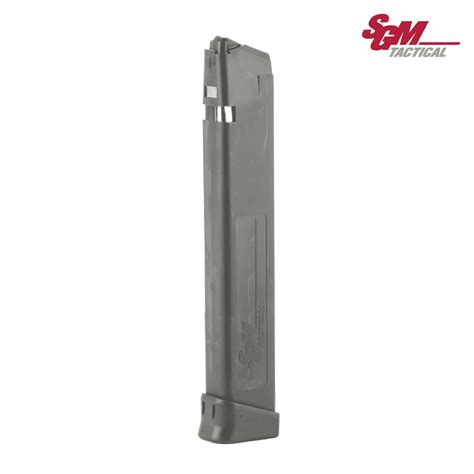 SGM Tactical 9mm 33 Round Extended Magazine for Glock 17, 19 Pistols ...