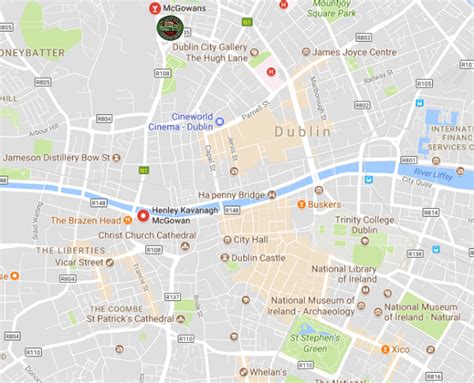 Dublin City Centre Map