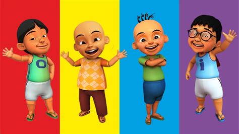 Wrong Heads Upin Ipin Opah Ehsan Mail Finger Family Song Learn Colors ...