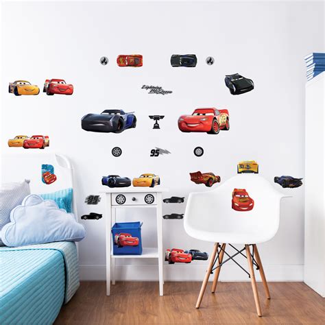 Disney Cars 3 Wall Removable Wall Stickers Walltastic