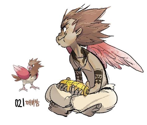 #21. Spearow (humanized/gijinka pokemon series by tamtamdi on tumblr) | Pokemon Art | Pinterest ...