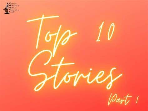 2021's Top Stories Part 1 - CHAPS