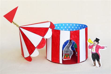 Paper Circus Tent | Kids' Crafts | Fun Craft Ideas | FirstPalette.com