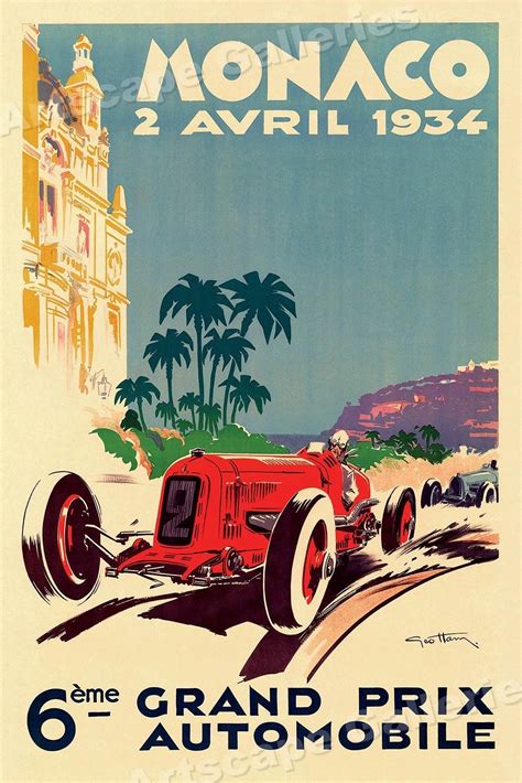 Classic Car Posters For Sale : Franze 1934 16x24 | Bodaswasuas