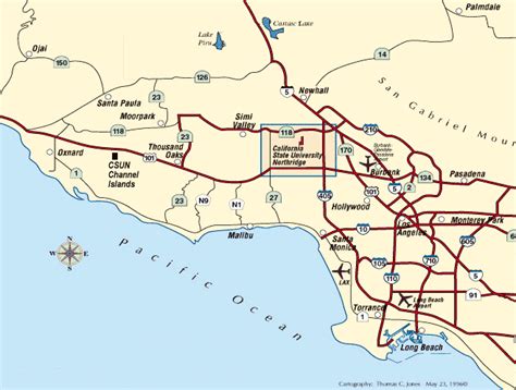 California State University Los Angeles Map - United States Map