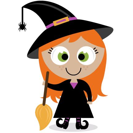 Cute Witch SVG scrapbook title SVG cutting files witch svg cut file halloween cute files for ...