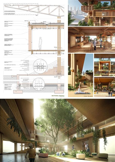 COMMUNITY IN THE FOREST | Building design plan, Architecture details ...