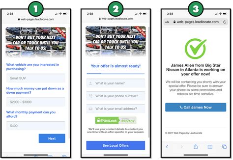 LeadLocate Inbound Car Sales Leads Examples