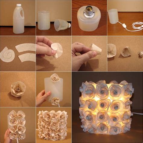 How to DIY Plastic Bottle Rose Lamp