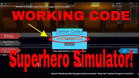 Codes - Superhero Simulator | Doovi