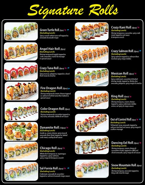 Sushi Restaurant All You Can Eat Menu | lifescienceglobal.com