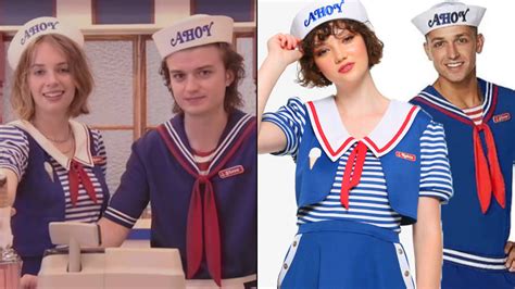 Here's where to buy Steve and Robin's Scoops Ahoy outfits from Stranger Things 3 - PopBuzz