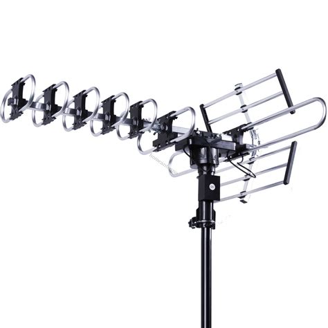 Five Star Outdoor 4K HDTV Antenna Long Range Auto Gain Control Long Range with Motorized 360 ...