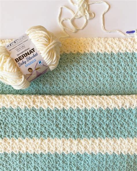 Crochet Bernat Blanket Sparkle Throw - Daisy Farm Crafts