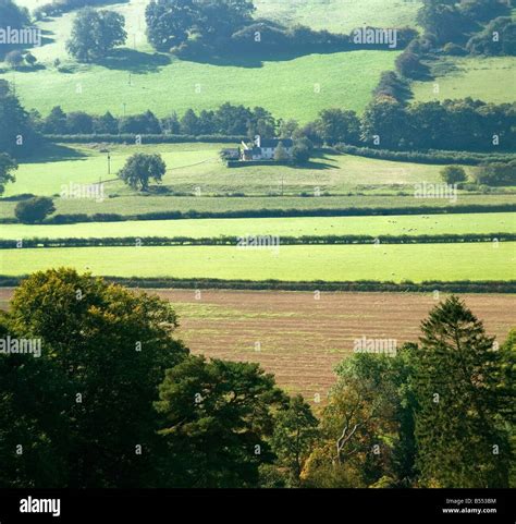 brecon beacons national park landscape powys wales Stock Photo - Alamy