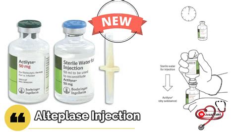 Alteplase Injection || Dose || Uses || Mode of action || Instructions for reconstituting ...