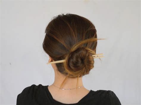 3 Ways to Put Your Hair up With Chopsticks - wikiHow | Up hairstyles, Hair, Long hair styles