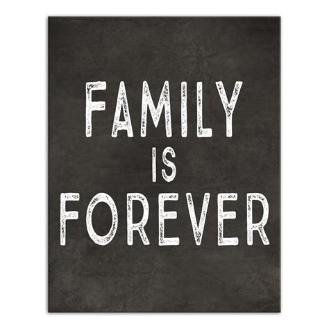 DESIGNS DIRECT 14 in. x 11 in. "Family is Forever" Printed Canvas Wall Art-4115-DW - The Home Depot