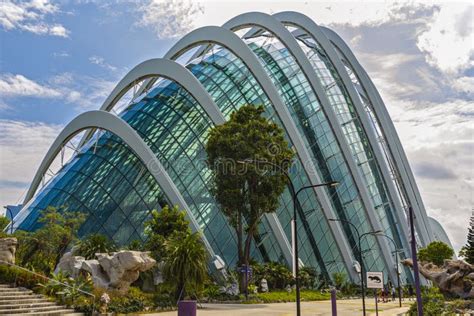 Building in the Park Gardens by the Bay, Flower Dome Singapore Editorial Stock Photo - Image of ...