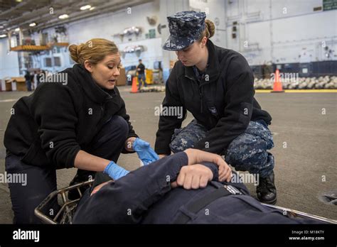 NORFOLK, Va. (Jan. 24, 2018) Hospital Corpsman 3rd Class Emily Kelly ...