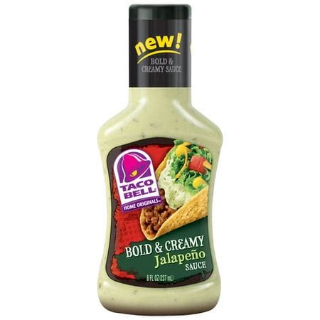 Taco Bell Home Originals Bold & Creamy Jalapeno Sauce, 8 oz - Walmart.com