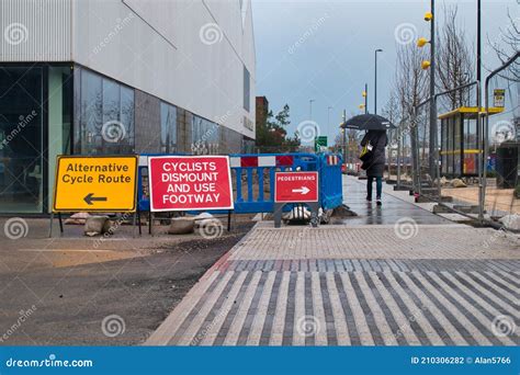 Signage For Pedestrian Border Crossing From Mexico To USA In Tijuana ...