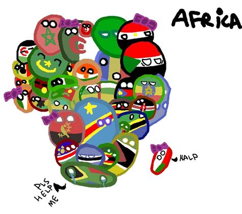 Countryballs Africa Map