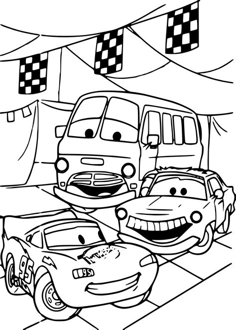 Cars : Coloriage Disney Cars à imprimer