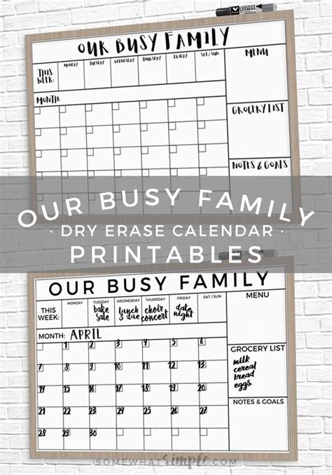 Family Calendar Printable | Family calendar, Calendar printables ...