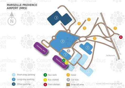 Marseille airport map - Marseille airport terminal map (Provence-Alpes-Côte d'Azur - France)