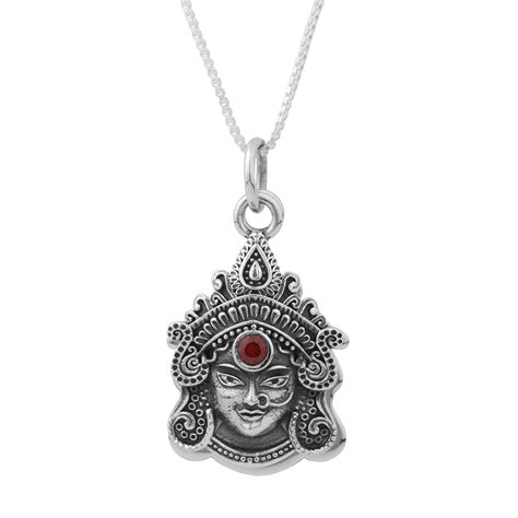 Goddess Durga Engraved Mantra Pendant - Etsy