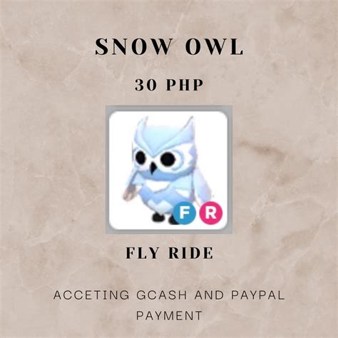 Adopt Me Pets | Snow Owl on Carousell