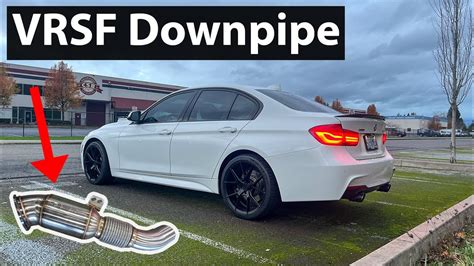 F30 BMW 340i Downpipe Install DIY - YouTube