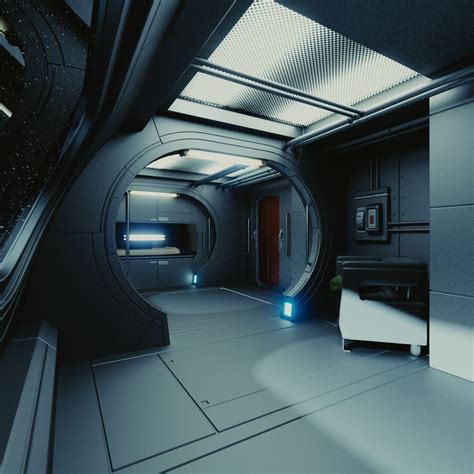 Spaceship Interior C HD 3D Model .obj .fbx .blend - CGTrader.com