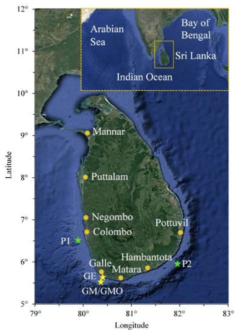 Location Map Of Sri Lanka - 2024 Winter Solstice