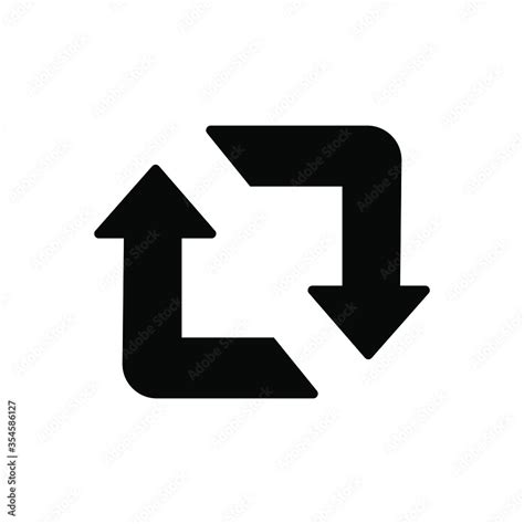 Repost icon in trendy flat style isolated on white background. Retweet ...