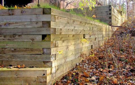 Timber Retaining Walls | Cross Tie | Railroad | Retaining Wall Companies