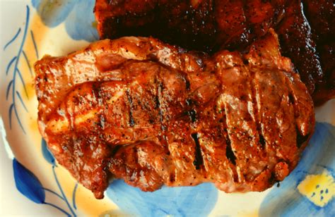 Grilled Pork Shoulder Steak Recipe - These Old Cookbooks