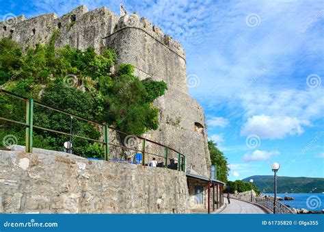 Sea Fortress (Forte Mare), Herceg Novi, Montenegro Editorial Image - Image of montenegro, mare ...