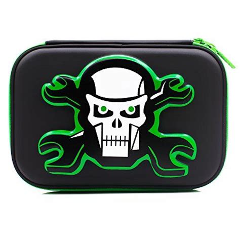 SOOCUTE School Boys Cool Skull Hardtop Pencil Case Big Pencil Box With ...