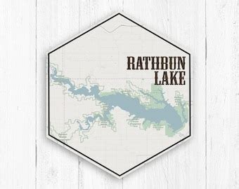 Rathbun Lake Map - Etsy