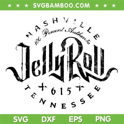 Jelly Roll Nashville SVG PNG, Jelly Roll